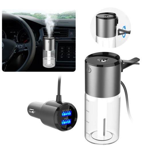 100ml LED Ultrasonic Home Office Car Humidifier Air Diffuser Purifier Atomizer