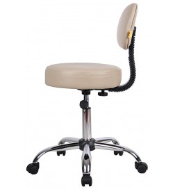 Boss Office Products B240-BG Be Well Medical Spa Stool in Beige 