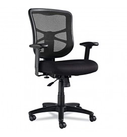 Alera Elusion Series Mesh Mid-Back Swivel/Tilt Chair, Black